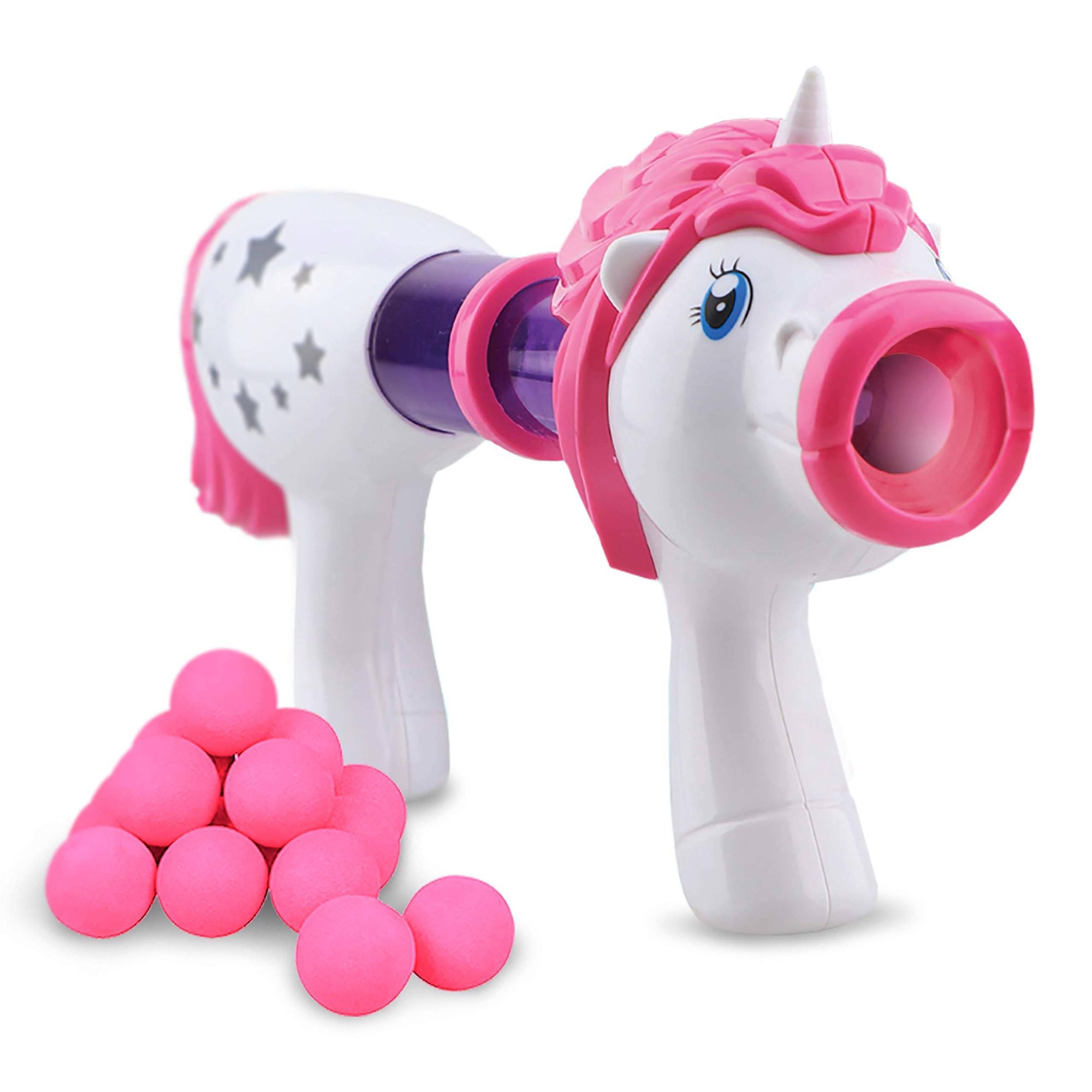 Toy Chef Pistola de espuma de unicornio rosa