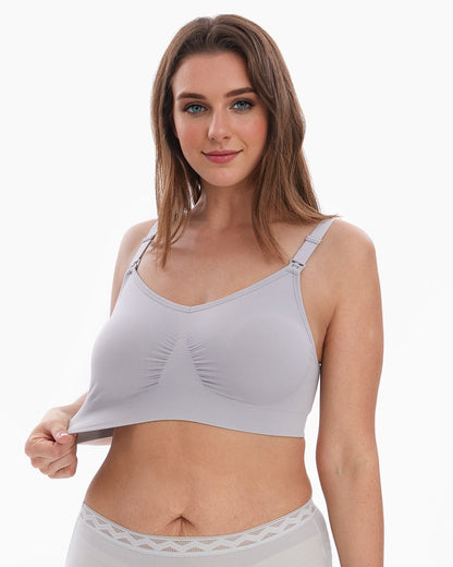 Hofish- Brasier de lactancia talla 2xl, gris