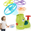 Juguete lanzador de discos voladores, verde