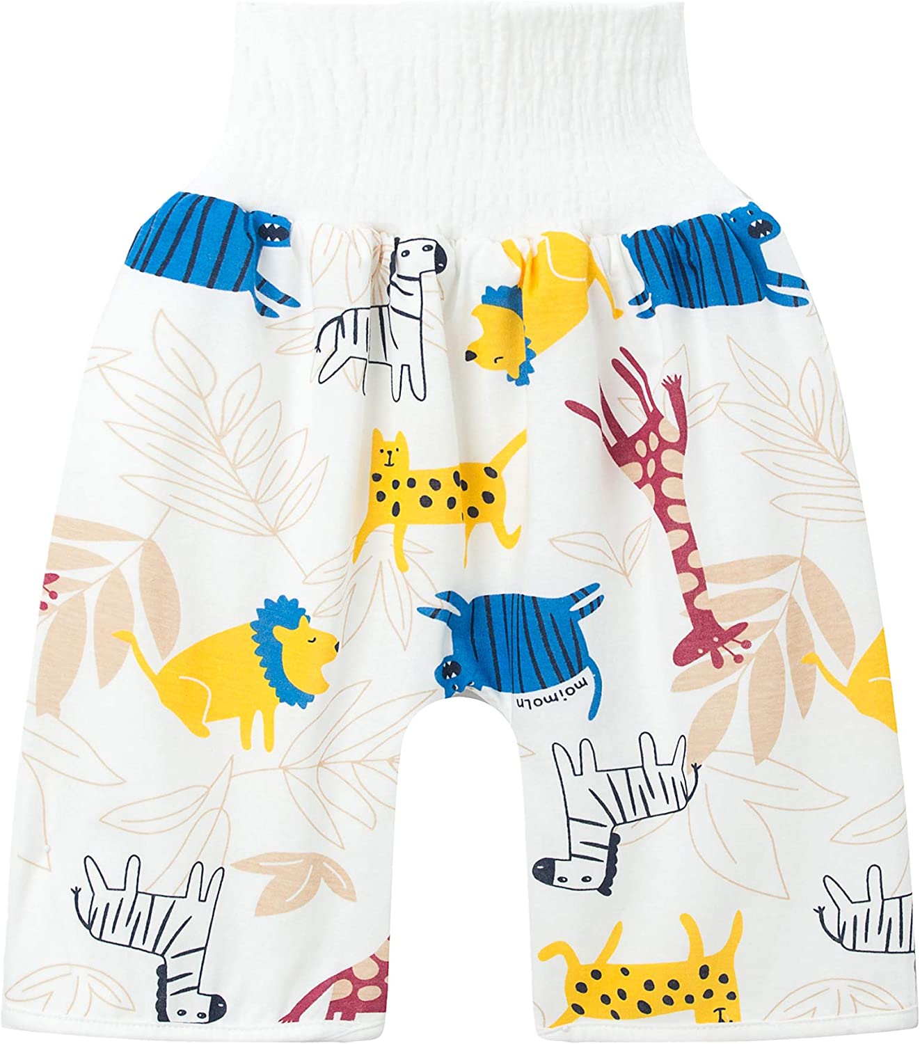 Happy Cherry- Cómodo pañal para niños, impermeable y a prueba de fugas, cintura elástica, diseño safari, talla M (2T-4T)