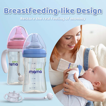 Supermama- Biberón para recién nacidos, 9 Oz, 1 ud