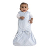 HALO Sleepsack Swaddle, manta portátil ajustable de 3 vías, TOG 3.0, Velboa, puntos de felpa azul, pequeño, 3-6 meses