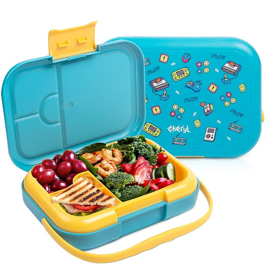 CherylBento Box para niños 32 oz, videojuegos