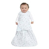HALO - SleepSack Swaddle 100% algodón, Oveja color aguamarina pálido, tamaño NB 0-3 meses