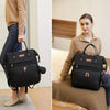Mochila de viaje multifunción 5 en 1 bolsa de mano de maternidad, L-negro