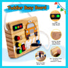 ZIESFOCE- Montessori Toys Tablero ocupado de madera, diseño taxi