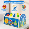 Tmgooyier- Juguetes de madera Banco de martillado