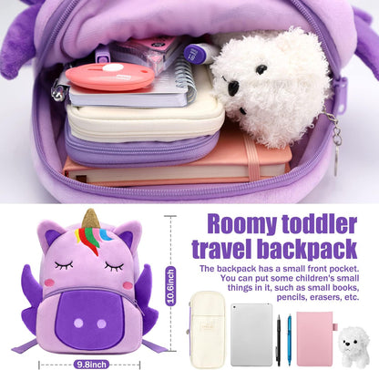 Mochila de unicornio morada