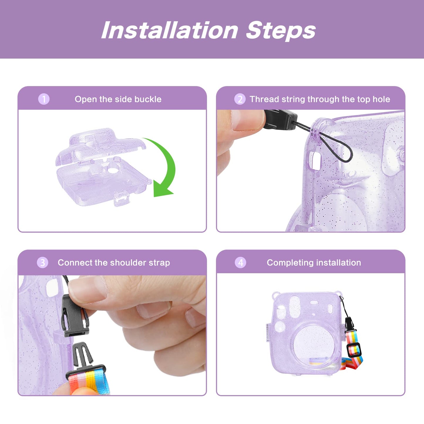 MOSISO - Funda protectora compatible con cámara instantánea Fujifilm Instax Mini 11