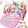 Tapete de actividad para bebé para desarrollo de habilidades sensoriales y motoras, piano divertido para bebés