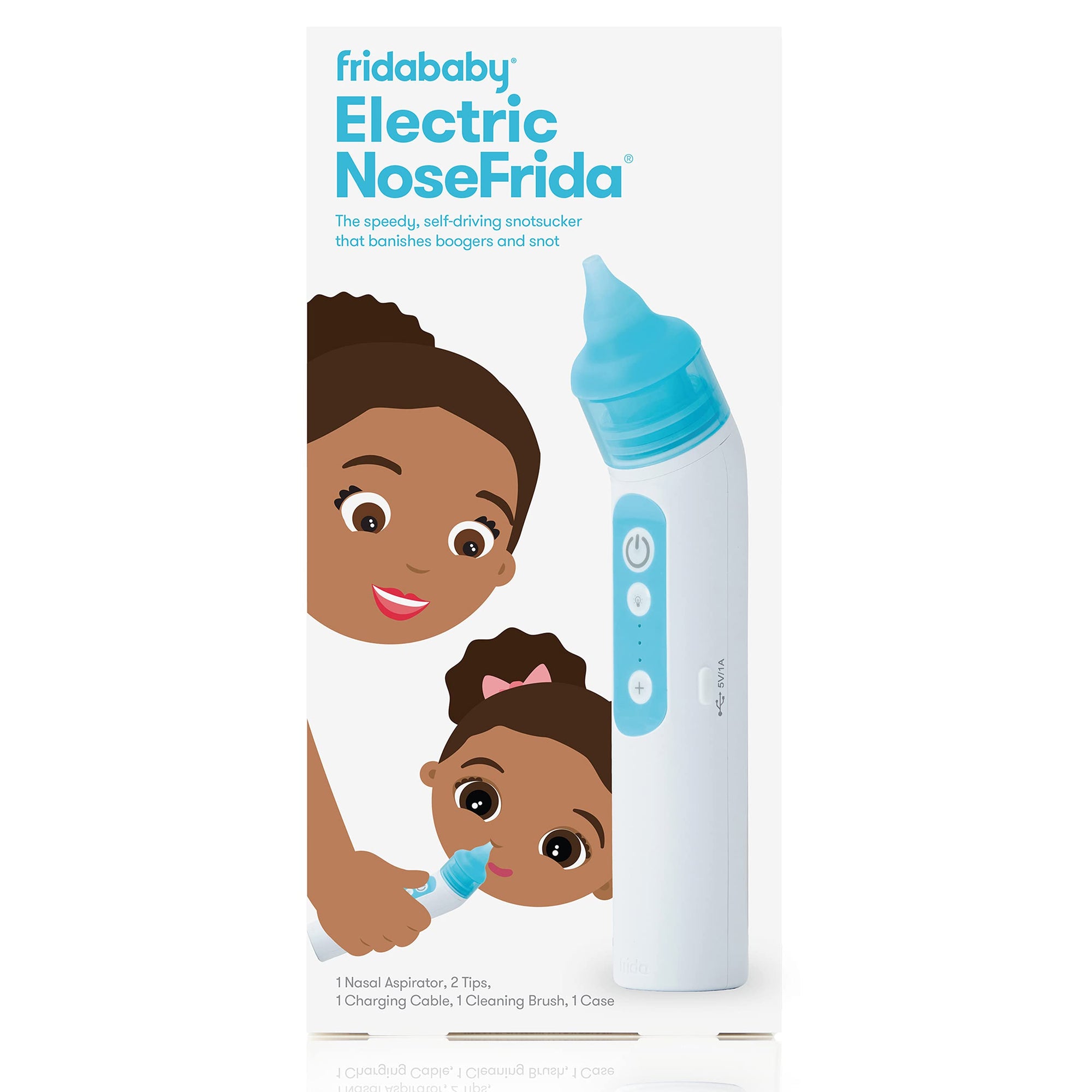 FridaBaby Electric NoseFrida | Aspirador nasal recargable por USB con diferentes niveles de succión por Frida Baby