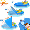 OleOletOy- Flotador de piscina para bebé con toldo