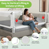 Gearking- Riel de cama para niños, blanco, 1.5m , 1 ud