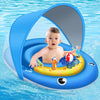 OleOletOy- Flotador de piscina para bebé con toldo