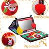 Baby Tummy Time Espejo de piso con juguetes de libros de arrugas suaves