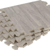 Alfombra armable de foamy de 16pcs, diseño madera