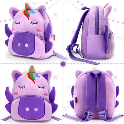 Mochila de unicornio morada