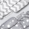 FEISIKE- Inserto infantil compatible con 4moms mamaroo y Graco, gris estrellado