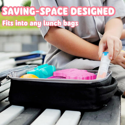 HiYZ Bolsas de hielo de unicornio para loncheras - Paquetes fríos reutilizables, 3 uds