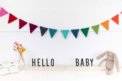 Wooden letter ledge set