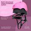 Casco para niños, rosado talla M (54-57cm)