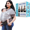 Portabebés Baby K'tan - Preenvuelto y simple como 1-2-3, tie dye gris, talla S