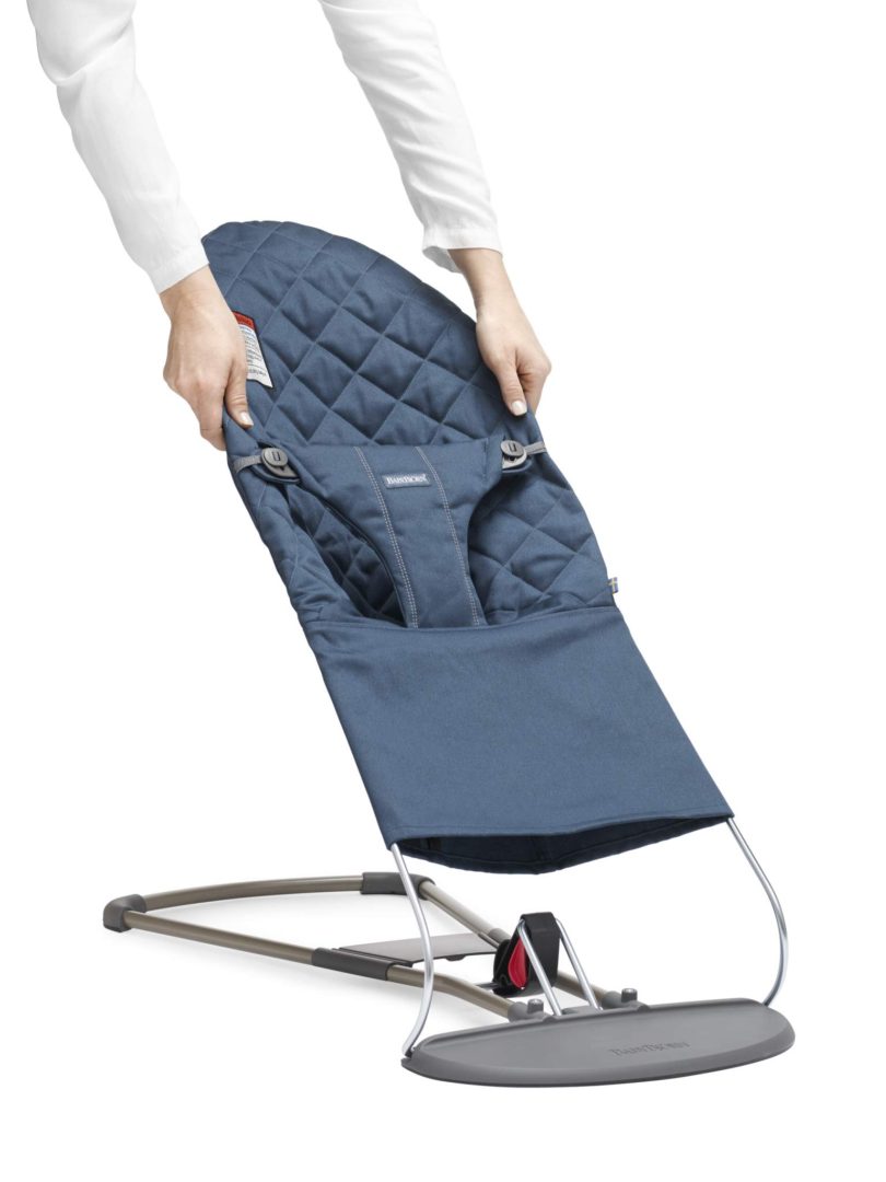 BabyBjorn - Funda de Asiento de tela para mecedora- Azul midnight