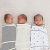 Miracle blanket-Manta de muselina para bebé en colores grises, talla única