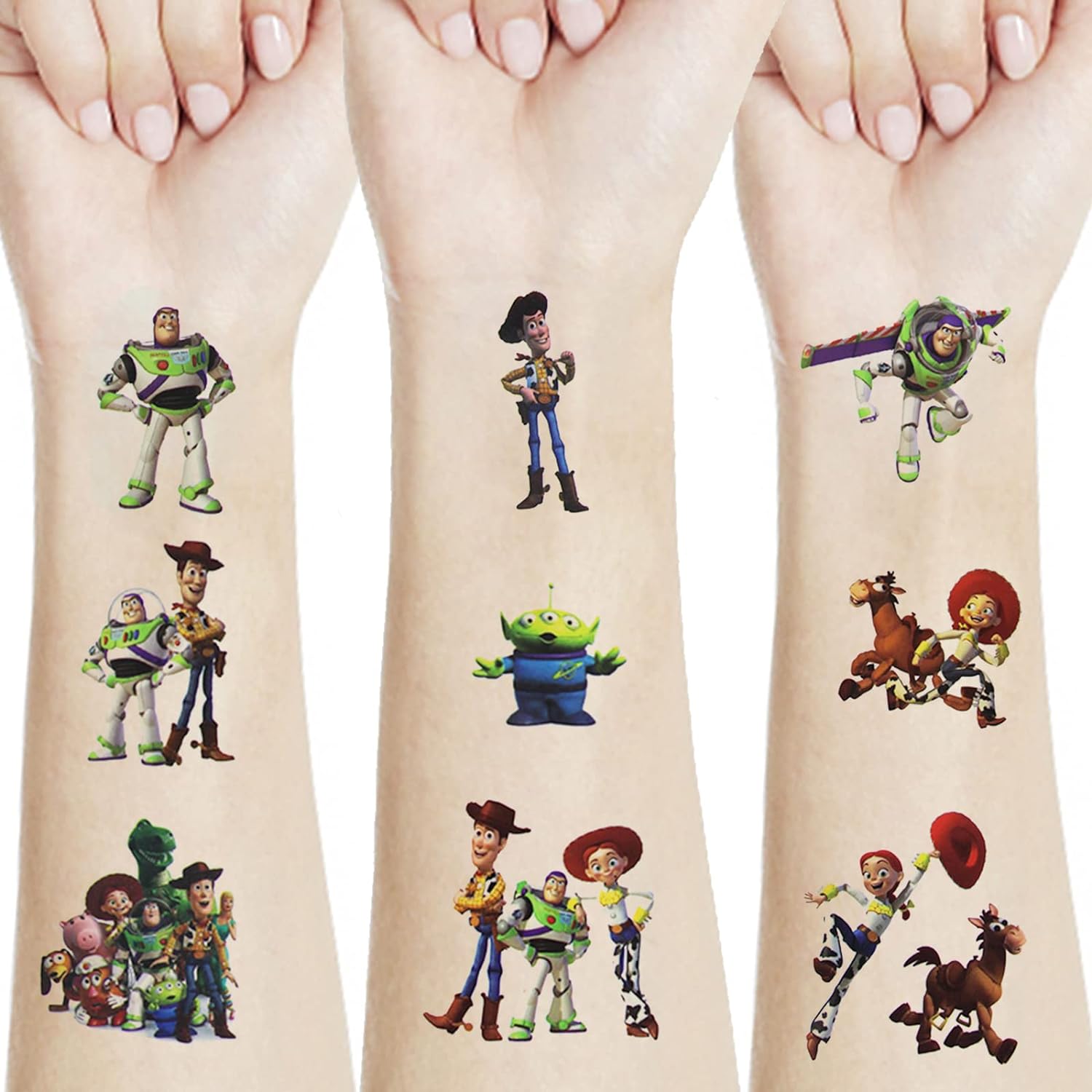 Toy Story- 20 Hojas de Tatuajes Temporales