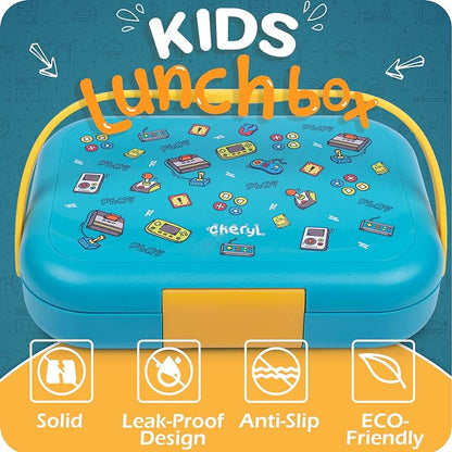 CherylBento Box para niños 32 oz, videojuegos