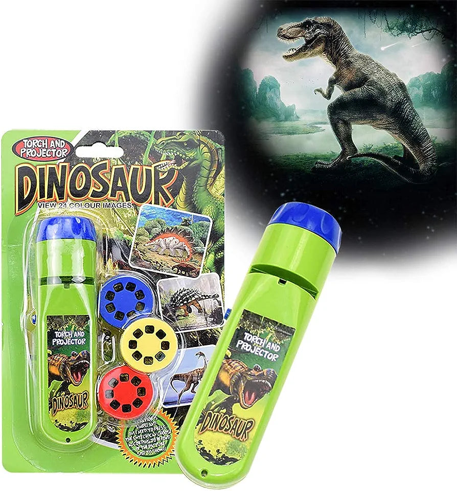 Pup Go-Antorcha y proyector de dinosaurio con 3 discos, 24 imágenes
