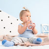 HOTUT- Vaso de vidrio con asas de Silicón y Aprendizaje de Bebé y Niños Pequeños, 210 ml