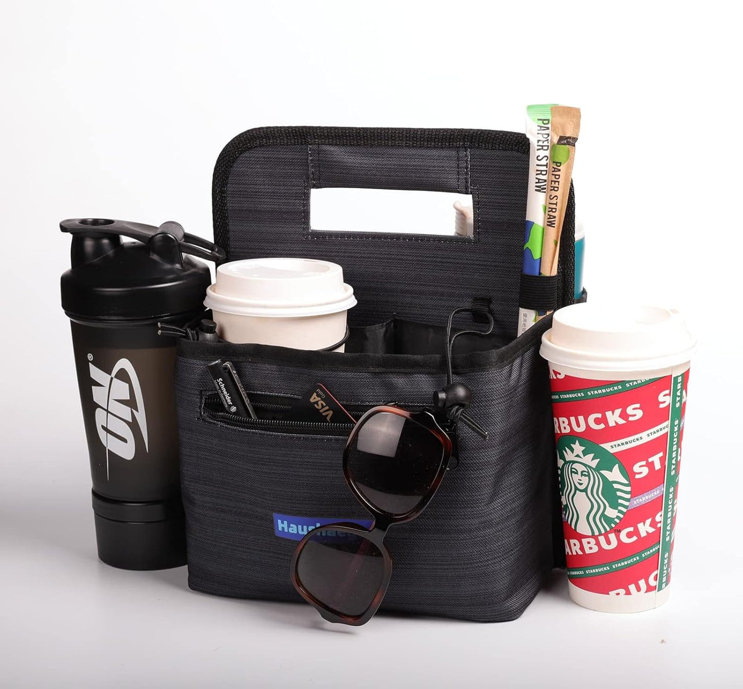 Haushaeger-Portabebidas portátil y portavasos de café reutilizable sobre la marcha