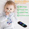 Juguete de dentición de silicona suave para niños pequeños, control remoto y clip