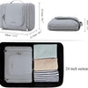 BAGSMART-Neceser de viaje para mujer, gris