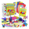 DOODLE HOG 50 artes y manualidades para niños, 400 piezas de materiales de arte, regalos de 7 años para niñas + niños de 4 a 6 años de edad