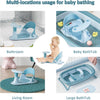 Asiento de baño para bebé con 3 juguetes de baño, 6-36meses, azul