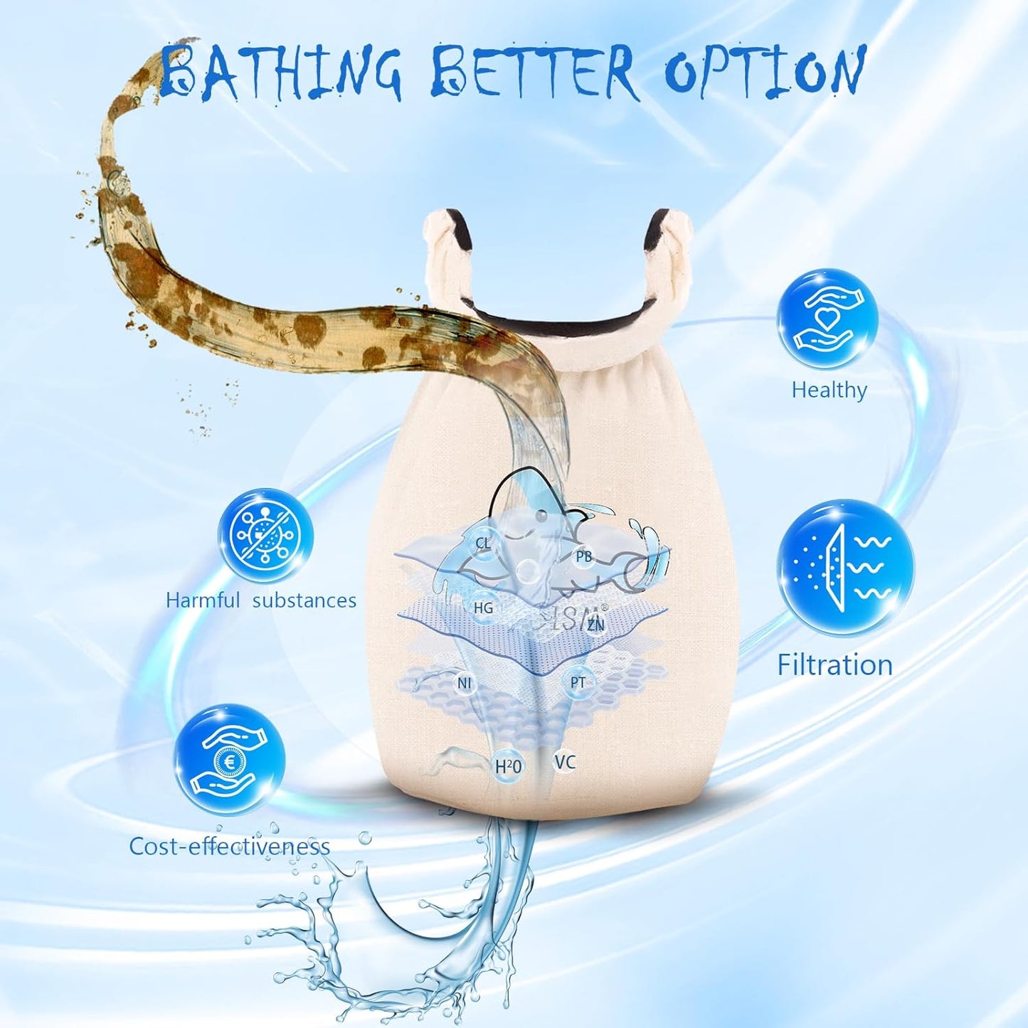 Filtro de grifo de agua para pieles sensibles