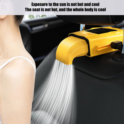 Automobile- Miniventilador para asiento de carro, amarillo