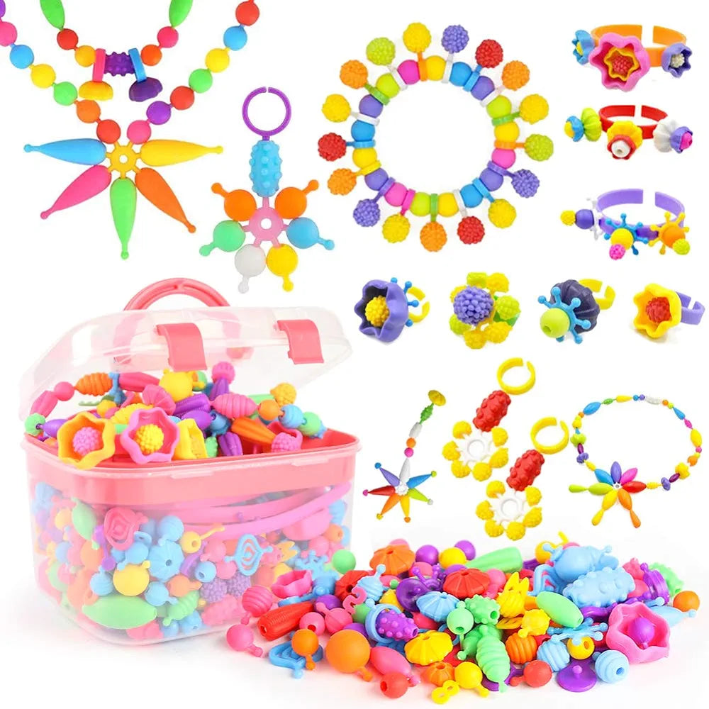 BigOtters- Pop Beads para hacer joyas para niños