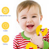 Sacadientes, mordedores de silicona con forma de herramientas para bebé con clips sostenedores, 7 unidades