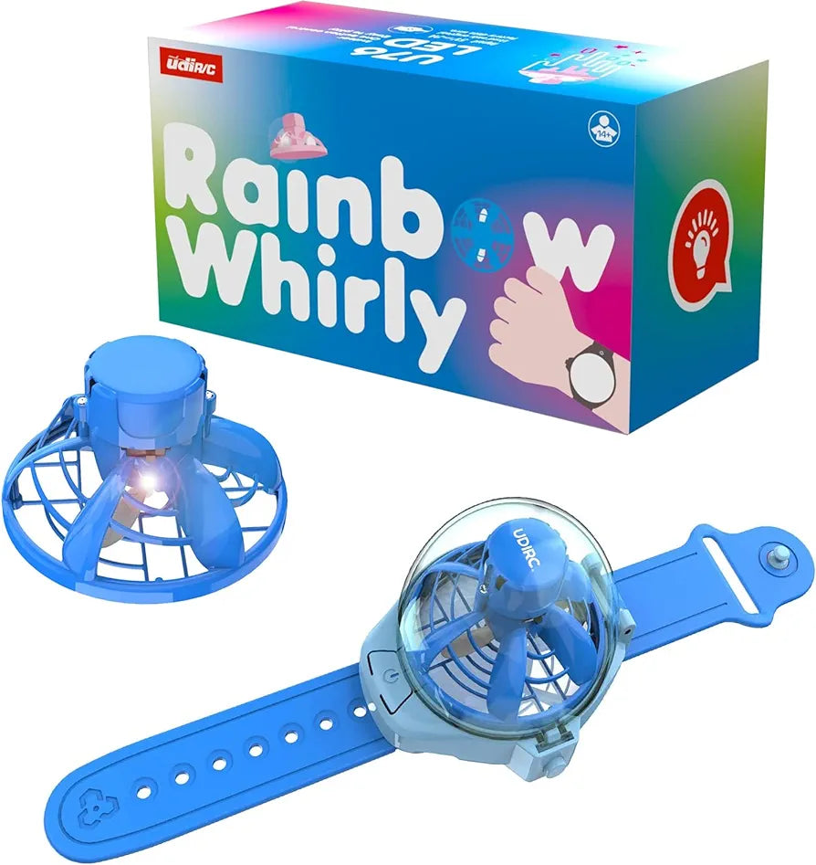 CheerWing- Mini Drone para niños, control de reloj RC con una tecla, azul