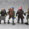 BELOH- Tortugas Ninja , figuras de acción (4 piezas de 4.7 pulgadas)