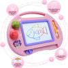 Tablero magnético de dibujo para niños, morado-rosa