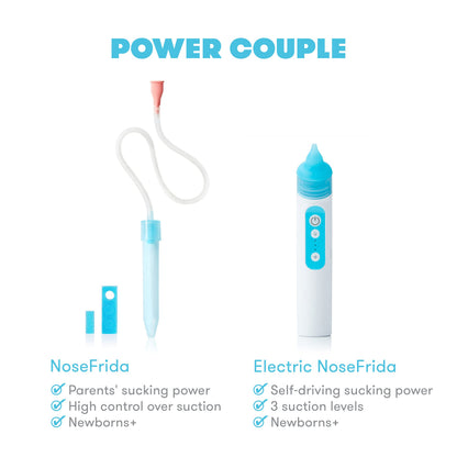FridaBaby Electric NoseFrida | Aspirador nasal recargable por USB con diferentes niveles de succión por Frida Baby