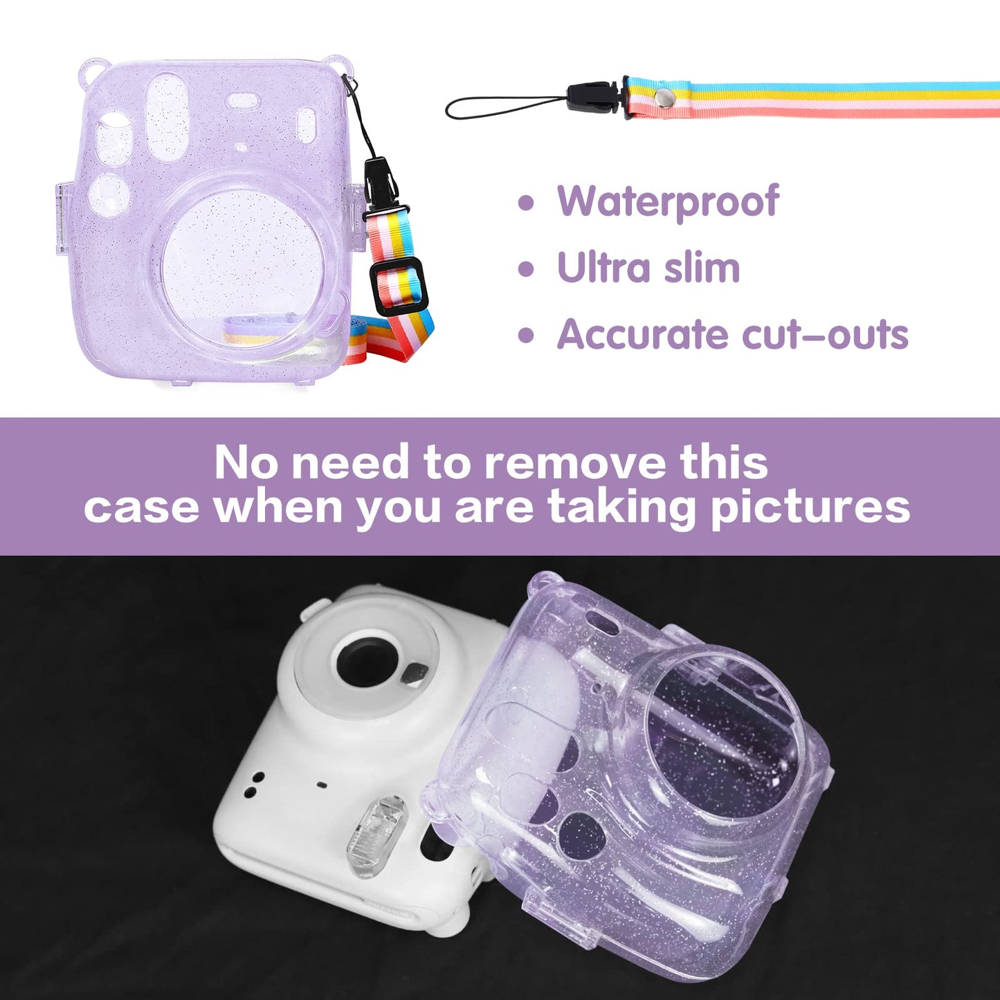 MOSISO - Funda protectora compatible con cámara instantánea Fujifilm Instax Mini 11