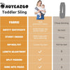 AUYEAZGO- Portabebés ergonómico para bebé con correa ajustable,