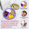 Sparkling Stationery - Platos de silicona con succión para bebés con Tapas
