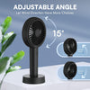 Ventilador de mano recargable, negro