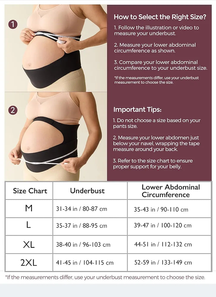 Momcozy CozySupport - Banda para el vientre, talla 2XL